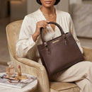 Bolsa Feminina Grande Santorini Handbag Espaçosa e Elegante