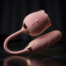 Vibrador Sophie Rosa 2 em 1 Recarregável 10 Modos Vibração e Pulsação