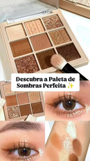 Paleta De Sombras De Chocolate De 9 Cores JADED , Tons De Terra Foscos E Brilhantes , Alto Pigmento , Escolha Oficial .